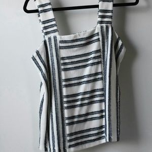 Vince Camuto fringe stripe tank